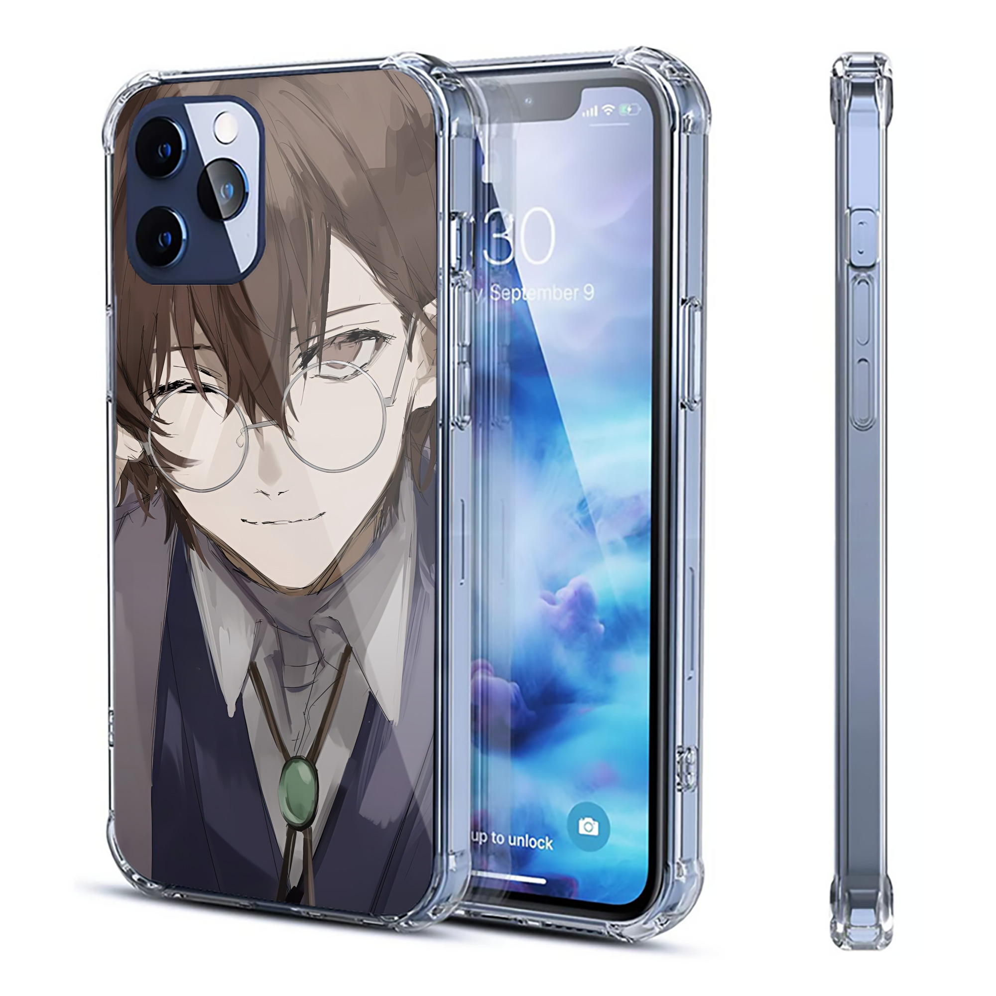 （画像用） 文豪ストレイドッグス Bungo Stray Dogs 【iPhone 12シリーズ対応】透明スマホケース（クリアソフトケース）